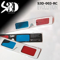 S3D-003-RC visori cartoncino 3D anaglifici rosso ciano red cyan stereoscophy anaglyph scenes
